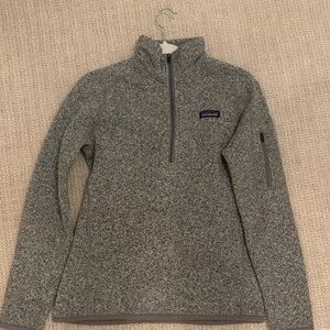 Patagonia Gray Fleece Quarter-Zip Pullover